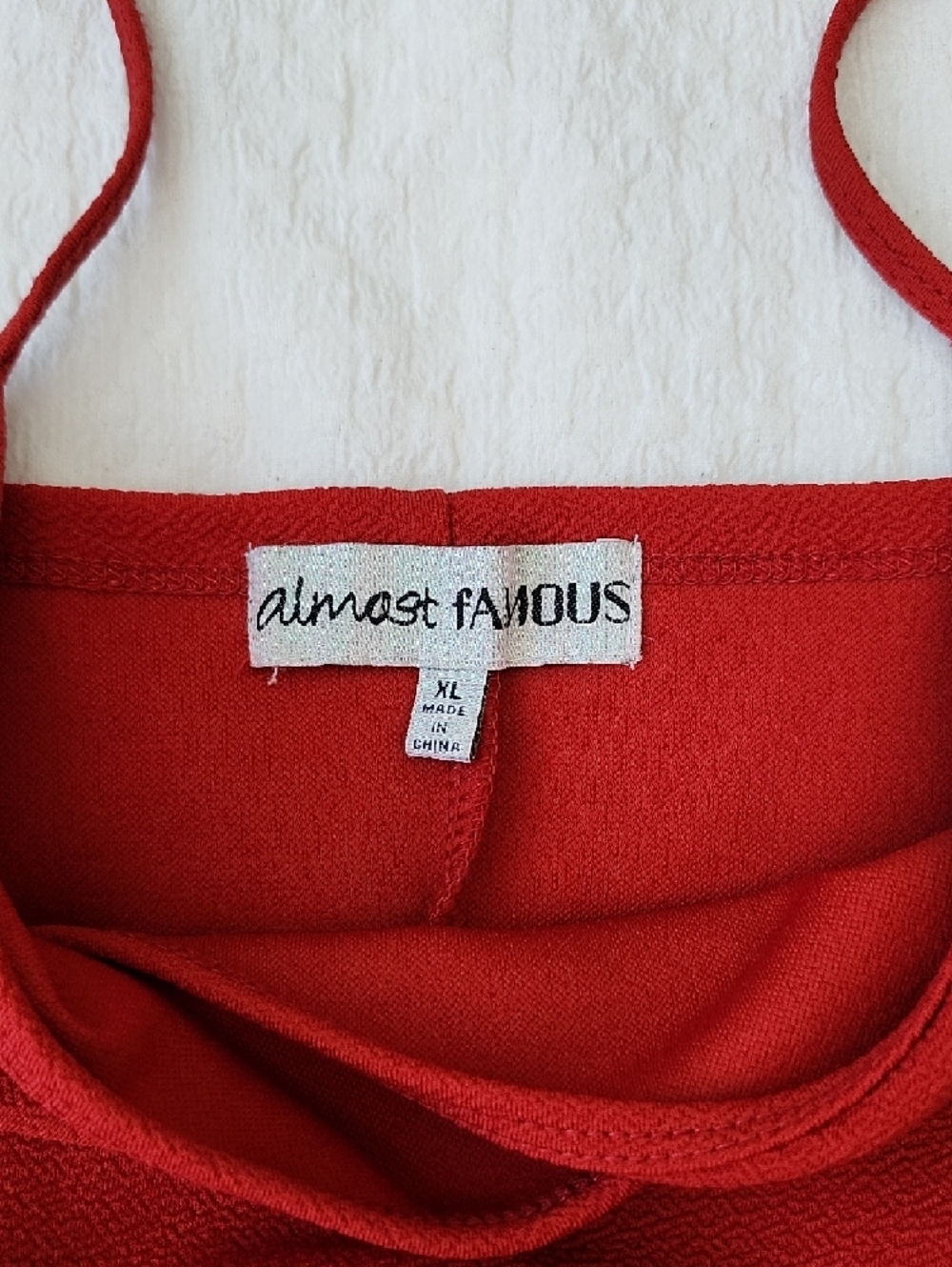 Almost Famous Red Spaghetti Strap Dress - Picture 2 of 6